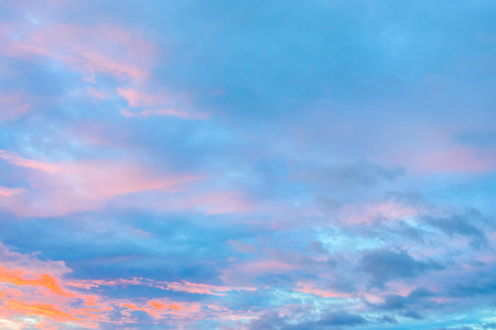 Cloud on sky in twilight times on morningの写真素材
