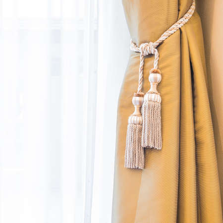 Window curtain decorationの写真素材