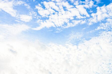 Beautiful white cloud on blue sky background