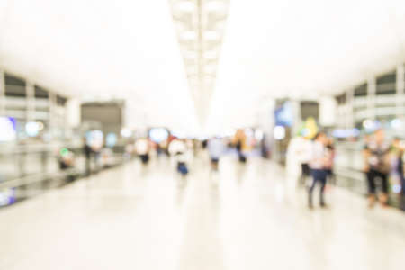 Abstract blur hong kong airport backgroundの写真素材