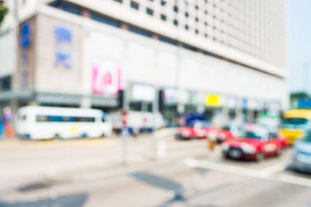Abstract blur hong kong city background