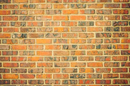 Old stone brick wall textures for background - vintage filterの写真素材