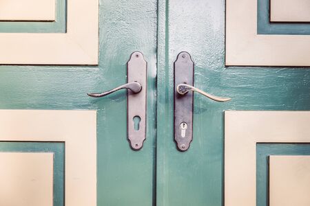 Door handle vintage style - vintage filterの写真素材