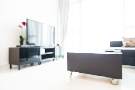 Abstract blur pillow on sofa decoration interior room backgroundの写真素材