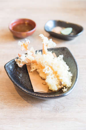 Selective focus point on Deep fried shrimp tempura - japanese food styleの写真素材