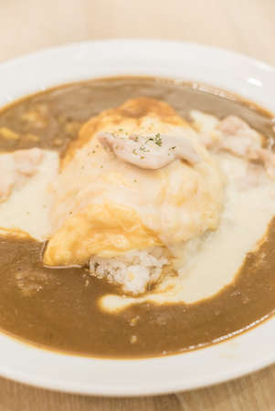 Curry rice - japanese style foodの写真素材