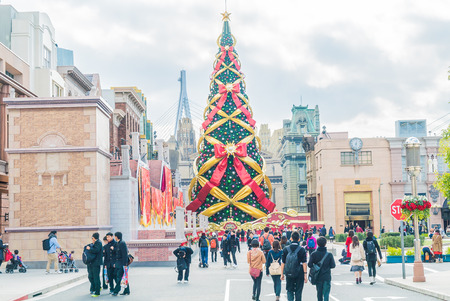 Osaka, Japan - December 1:  The theme park attractions based on the film industry at Universal Studios Theme Park in Osaka, Japan on December 1, 2015.のeditorial素材