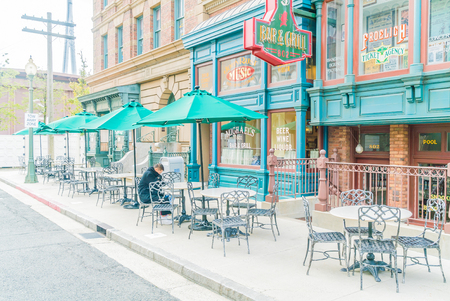 Osaka, Japan - December 1:  The theme park attractions based on the film industry at Universal Studios Theme Park in Osaka, Japan on December 1, 2015.のeditorial素材