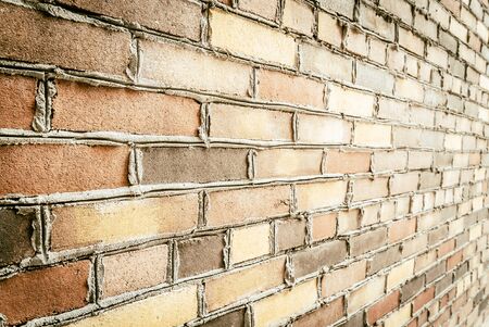 Old vintage brick wall textures background - vintage filter