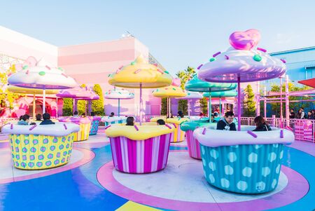 Osaka, Japan - December 1:  The theme park attractions based on the film industry at Universal Studios Theme Park in Osaka, Japan on December 1, 2015.のeditorial素材