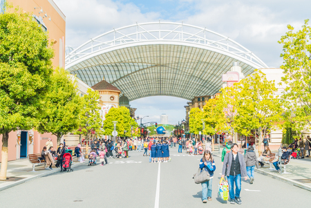 Osaka, Japan - December 1:  The theme park attractions based on the film industry at Universal Studios Theme Park in Osaka, Japan on December 1, 2015.のeditorial素材