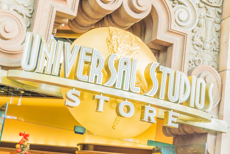 Osaka, Japan - December 1:  The theme park attractions based on the film industry at Universal Studios Theme Park in Osaka, Japan on December 1, 2015.のeditorial素材