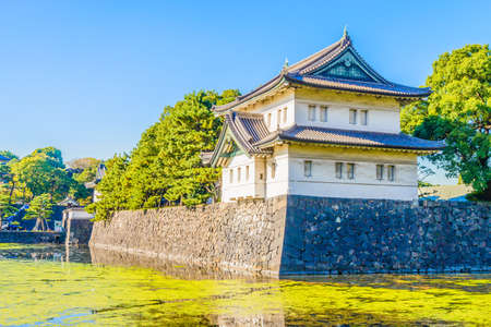 Beautiful Imperial palace building in tokyo japanのeditorial素材