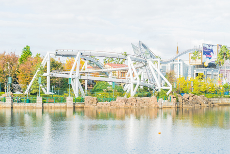 Osaka, Japan - December 1:  The theme park attractions based on the film industry at Universal Studios Theme Park in Osaka, Japan on December 1, 2015.のeditorial素材