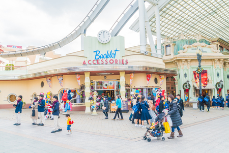 Osaka, Japan - December 1:  The theme park attractions based on the film industry at Universal Studios Theme Park in Osaka, Japan on December 1, 2015.のeditorial素材