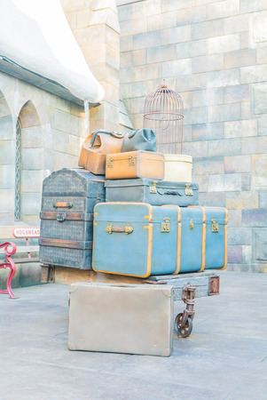 Osaka, Japan - December 1:  The theme park attractions based on the film industry at Universal Studios Theme Park in Osaka, Japan on December 1, 2015.のeditorial素材