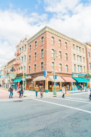 Osaka, Japan - December 1:  The theme park attractions based on the film industry at Universal Studios Theme Park in Osaka, Japan on December 1, 2015.のeditorial素材