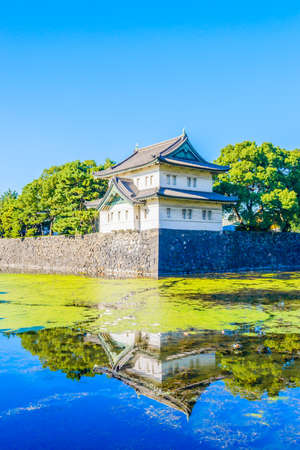 Beautiful Imperial palace building in tokyo japanのeditorial素材