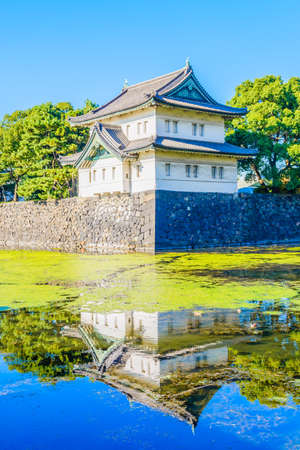 Beautiful Imperial palace building in tokyo japanのeditorial素材