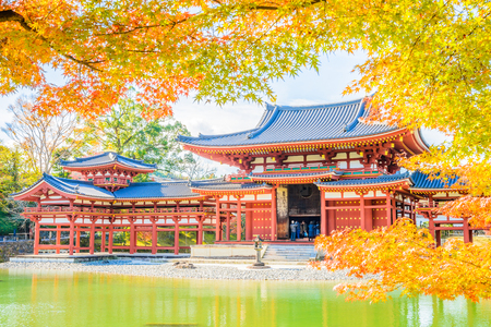 Beautiful Byodo-in Temple at Kyoto Japanのeditorial素材