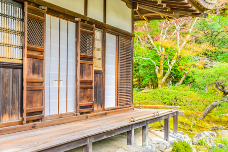 Ginkakuji temple in kyoto at Japan