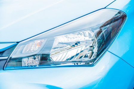 Selective focus point on Headlight lamp carの写真素材