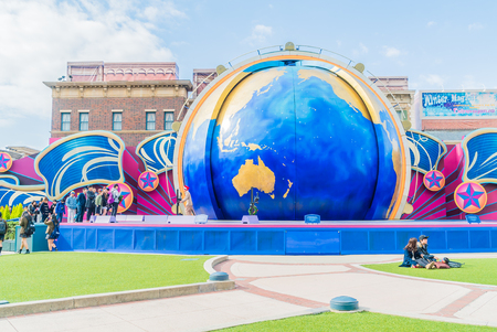 Osaka, Japan - December 1:  The theme park attractions based on the film industry at Universal Studios Theme Park in Osaka, Japan on December 1, 2015.のeditorial素材