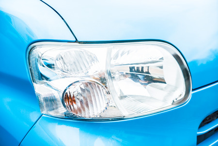 Selective focus point on Headlight lamp car