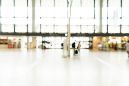 Abstract blur airport interior for backgroundのeditorial素材
