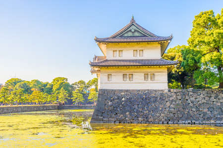 Beautiful Imperial palace building in tokyo japanのeditorial素材