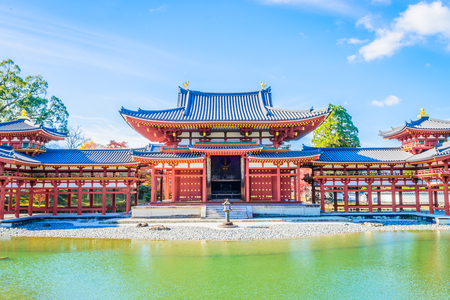 Beautiful Byodo-in Temple at Kyoto Japanのeditorial素材