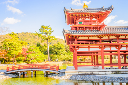 Beautiful Byodo-in Temple at Kyoto Japan