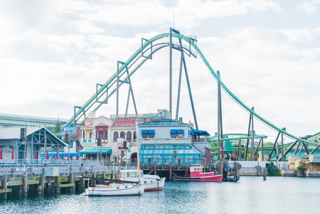 Osaka, Japan - December 1:  The theme park attractions based on the film industry at Universal Studios Theme Park in Osaka, Japan on December 1, 2015.のeditorial素材
