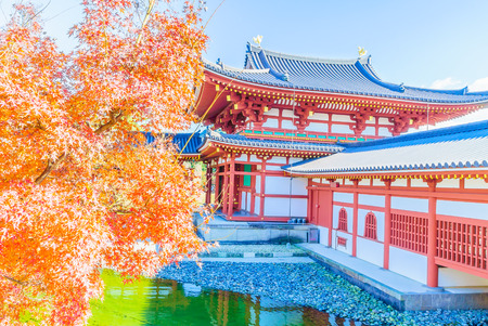 Beautiful Byodo-in Temple at Kyoto Japanのeditorial素材