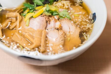 Ramen noodles - japanese style foodの写真素材