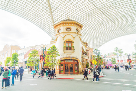 Osaka, Japan - December 1:  The theme park attractions based on the film industry at Universal Studios Theme Park in Osaka, Japan on December 1, 2015.のeditorial素材