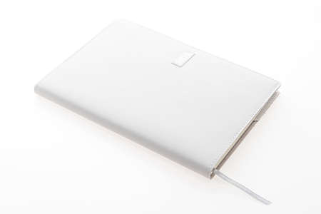 Blank Mock up book isolated on white backgroundの写真素材