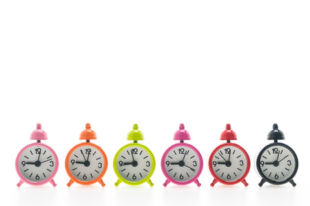 Classic Alarm Clock isolated on white background