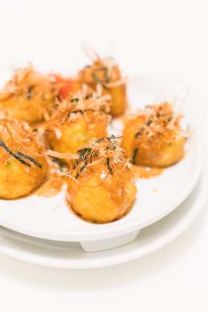 Takoyaki ball japanese food style - Soft focus pointの写真素材