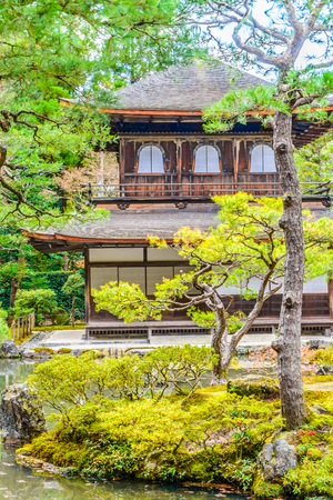 Ginkakuji temple in kyoto at Japanのeditorial素材