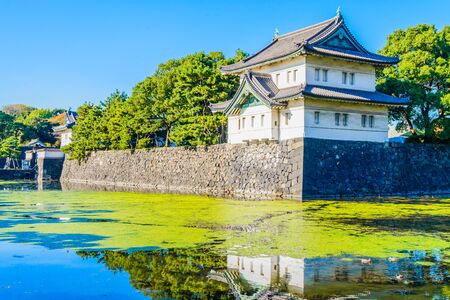 Beautiful Imperial palace building in tokyo japanのeditorial素材