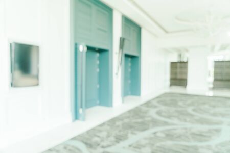 Blur luxury hotel lobby interior background - Filter effect processingの写真素材