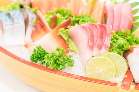 Raw fresh Sashimi japanese food style - selective focus pointの写真素材