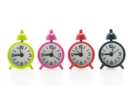 Classic Alarm Clock isolated on white background
