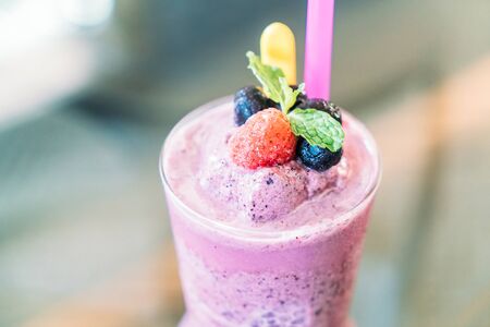 Mix Berry smoothies - Filter effectの写真素材