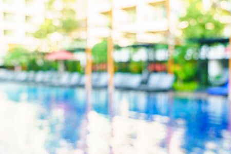Abstract blur hotel pool resort backgroundの写真素材