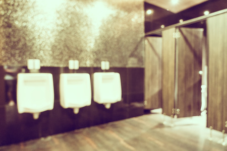Abstract blur toilet interior room background - Vintage filter