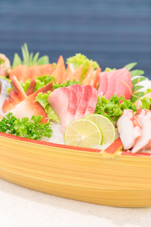Raw fresh Sashimi japanese food style - selective focus pointの写真素材