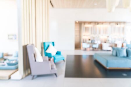 Abstract blur living room interior for backgroundの写真素材