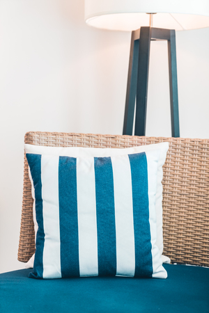 Pillow on sofa decoration in living room interior - Filter effectの写真素材